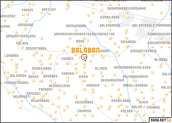 map of Bālābān