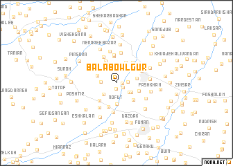 map of Bālā Bowlgūr