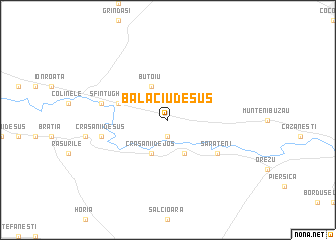 map of Balaciu de Sus