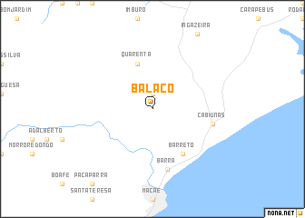 map of Balacó