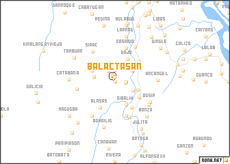 map of Balactasan