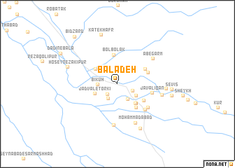 map of Bālā Deh