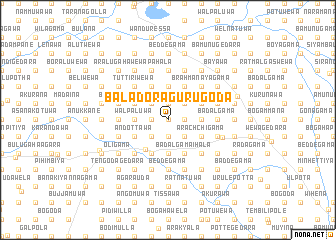 map of Baladora Gurugoda