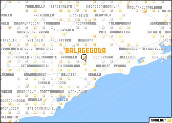 map of Balagegoda