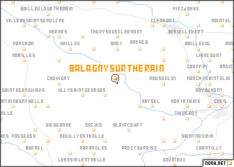 map of Balagny-sur-Thérain