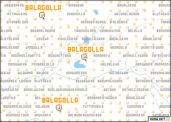 map of Balagolla