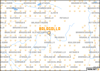 map of Balagolla