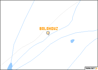 map of Bālā Ḩowẕ