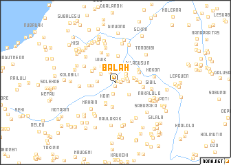 map of Balah