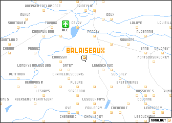 map of Balaiseaux
