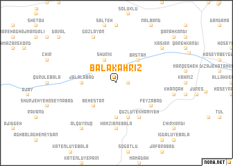 map of Bālā Kahrīz
