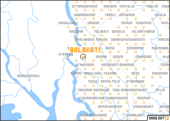 map of Bālākāti