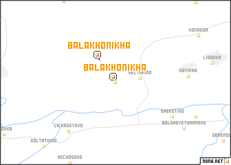 map of Balakhonikha