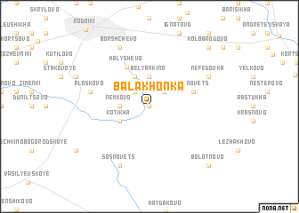 map of Balakhonka