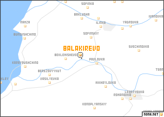 map of Balakirevo