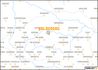 map of Balakodou