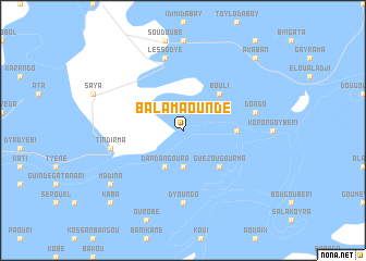 map of Bala Maoundé