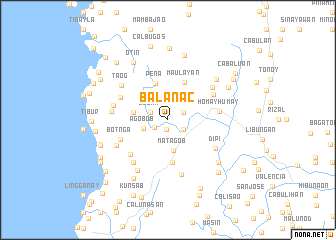 map of Balanac