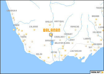 map of Balanan
