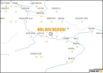 map of Balanca Groşi