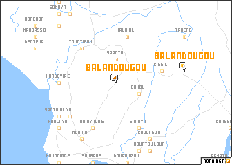 map of Balandougou