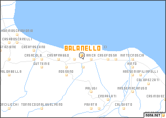 map of Balanello