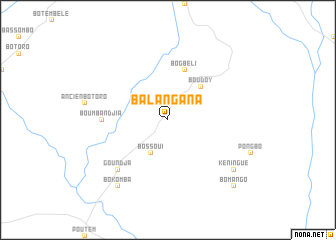 map of Balangana