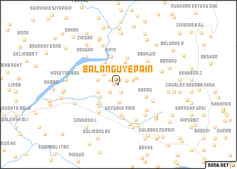 map of Bālangū-ye Pā\