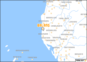map of Balang