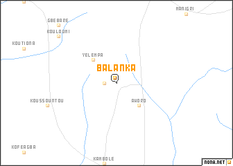 map of Balanka