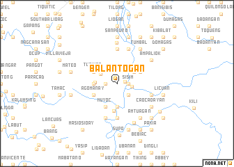 map of Balantogan