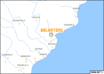 map of Balantong