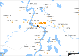 map of Balanza