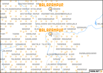 map of Balarāmpur
