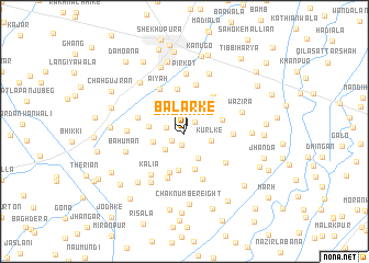 map of Balarke