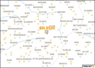 map of Balasān