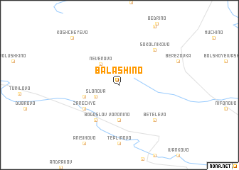 map of Balashino