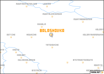 map of Balashovka