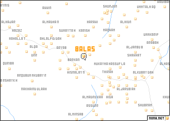 map of Balās