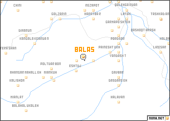 map of Balās