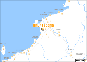map of Balatedong