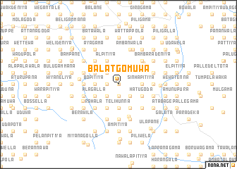 map of Balatgomuwa