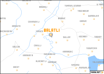 map of Balatlı