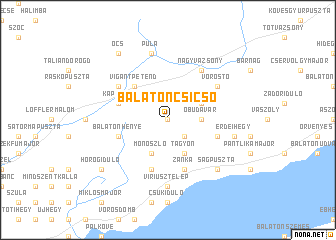 map of Balatoncsicsó