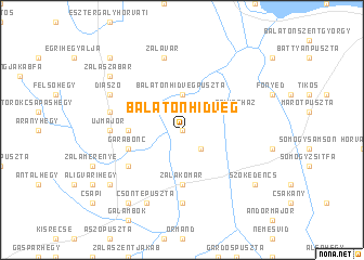 map of Balatonhídvég