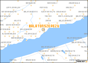 map of Balatonszepezd