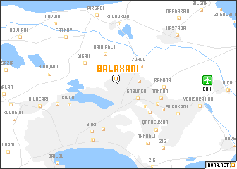 map of Balaxanı