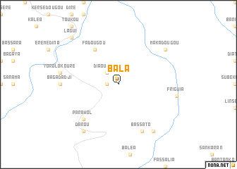 map of Bala