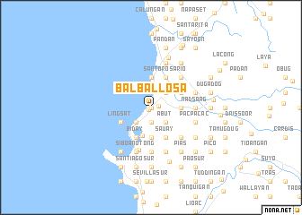 map of Balbal-losa