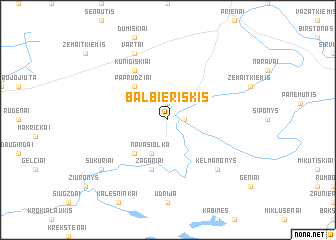 map of Balbieriškis